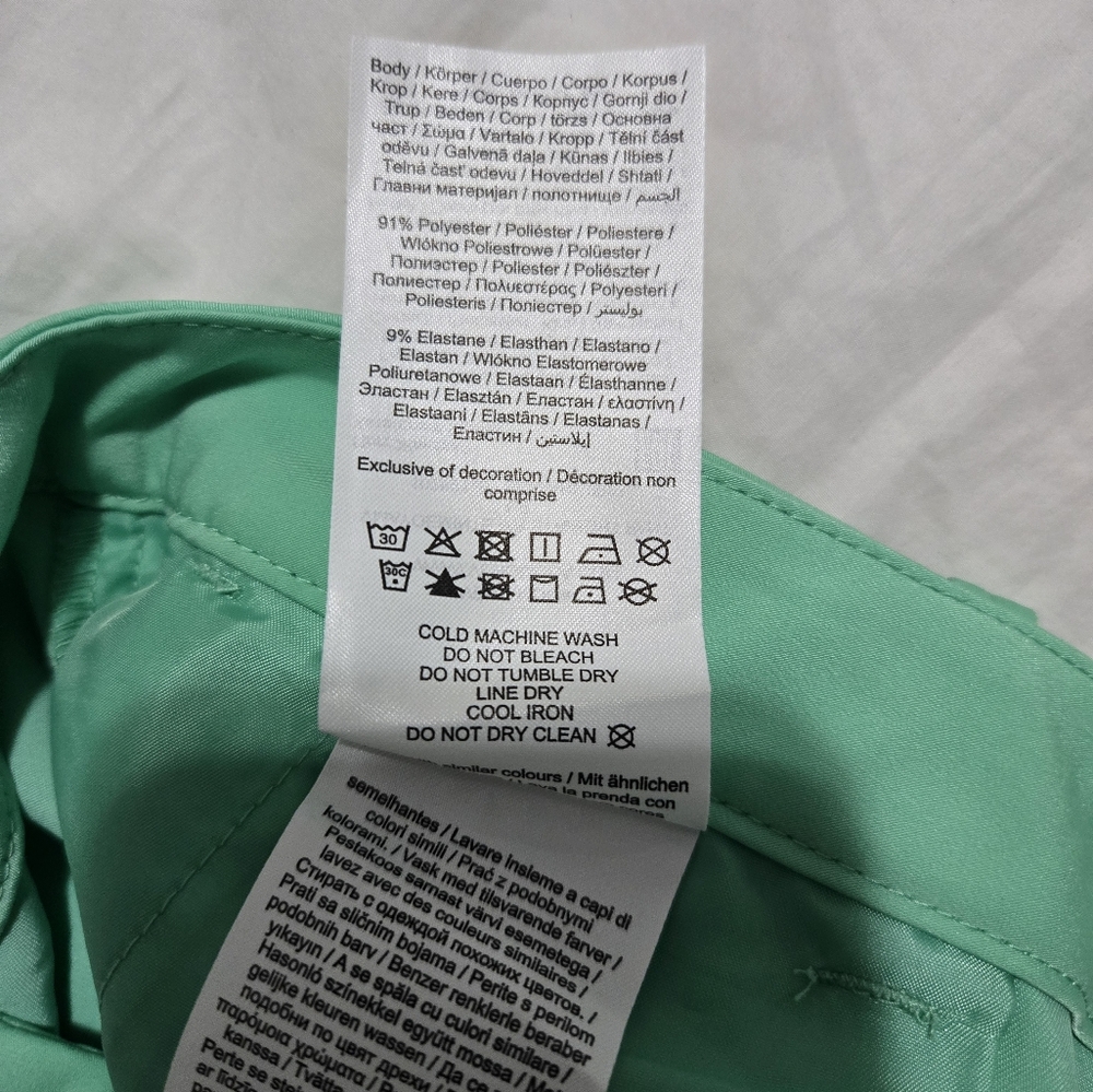 Vero Moda Pants In Jade Green Size 6 NWT - Picture 7 of 10